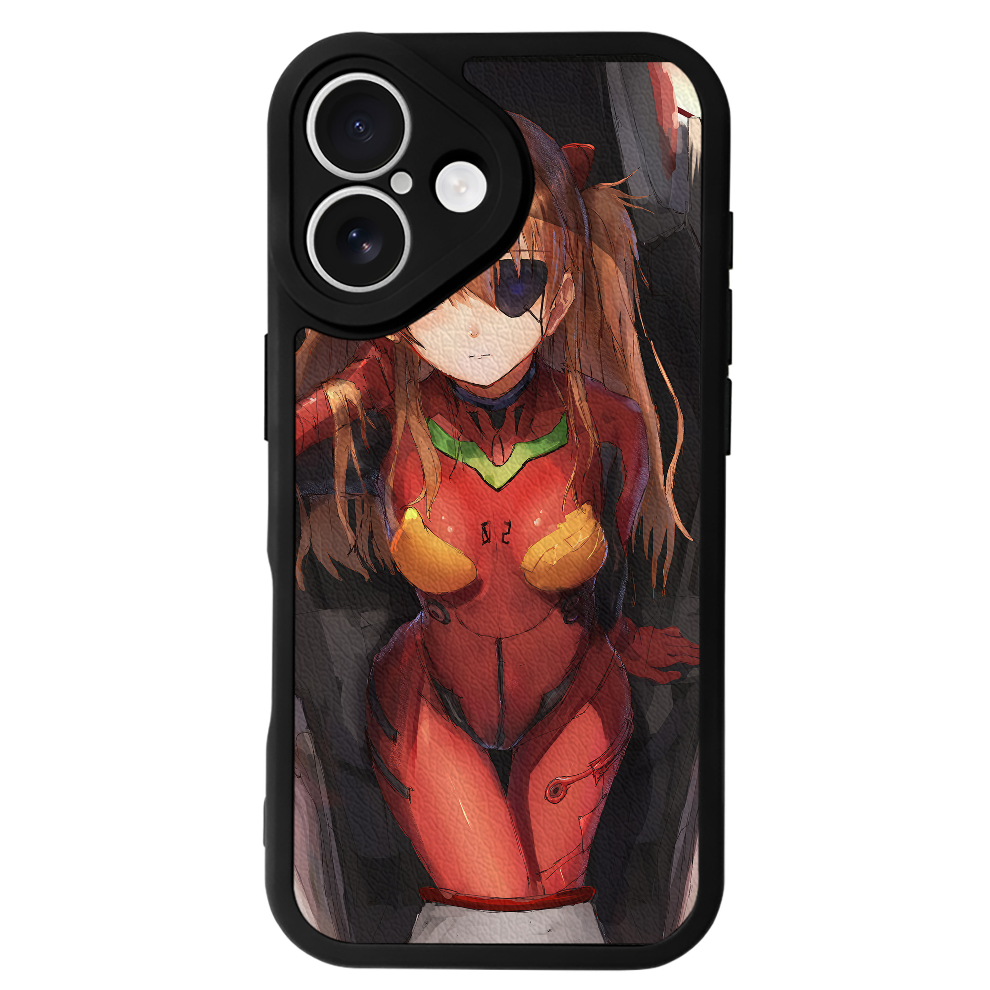 （画像用） EVA 新世紀エヴァンゲリオン 【iPhone 16シリーズ対応】シリコンスマホケース（レザー調） 材質：シリコン